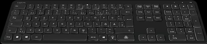 Produktbild LogiLink Keyboard Wireless Gaming Black (DE, Kabellos)