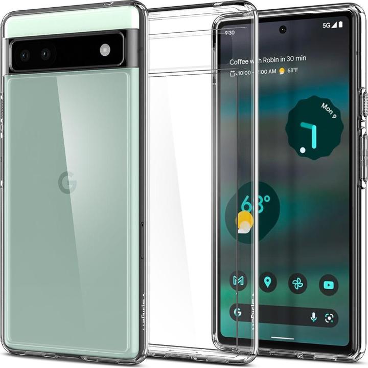 Actual product image Spigen Transparent Case Ultra Hybrid for Google Pixel 6A. (Google Pixel 6a)