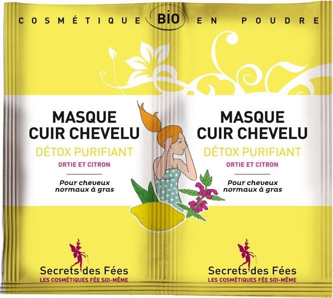 Secrets des Fées BIO-Haarmaske reinigend Brennnessel & Zitrone - 2x8g -
