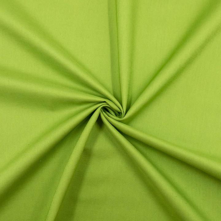Actual product image Stoffrestposten Cotton - Light Olive - Minimum sales quantity: 1 metre