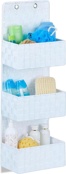 Actual product image Relaxdays Hanging Organizer with 3 Baskets (25 x 15 x 75 cm, 4 l)