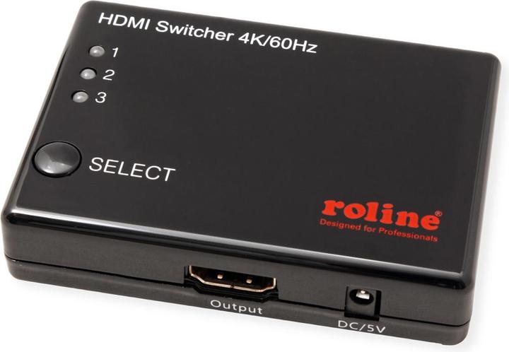 Image du produit Roline Commutateur HDMI 4K, 3 voies