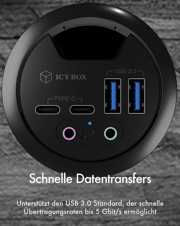 Productafbeelding Icy Box IB-HUB1403B (USB-A, 4 Havens)