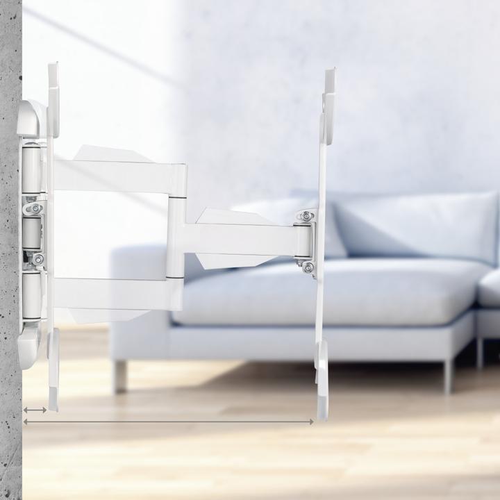 Image du produit Hama Support TV mural, pivotant, inclinable, extensible, 165 cm (65") à 35 kg (Mur, 165", 35 kg)