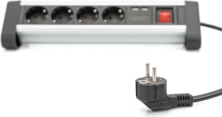 Produktbild Digitus Office-Steckdosenleiste (6 x, USB-A, 1.50 m)