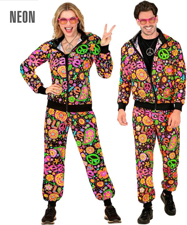 Actual product image Widmann années 70 - Peace & Love Tenue de sport (XXL)