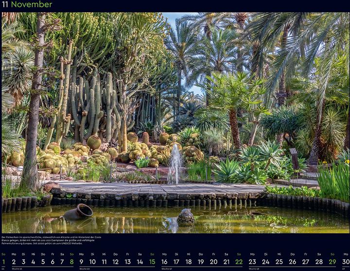 Produktbild Die schönsten Gärten der Welt - Wandkalender 2026 (60 x 45 cm, Harter Einband, Deutsch)