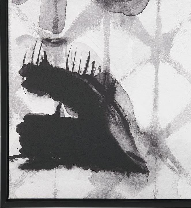 Produktbild Beliani Leinwandbild weibliches Gesichtsmotiv 63 x 93 cm grau ERRANO (63 x 93 cm)