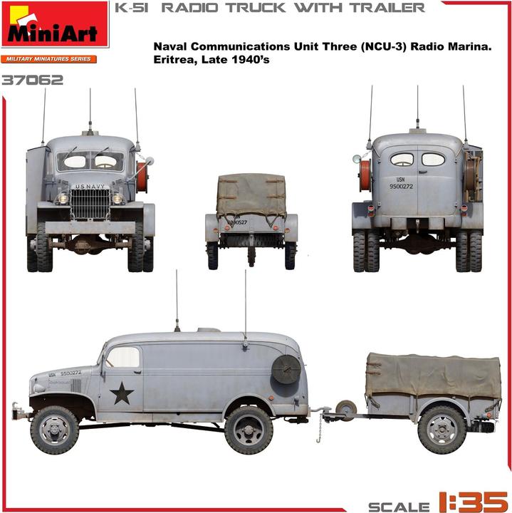 Image du produit 1:35 Camion radio K-51 avec remorque