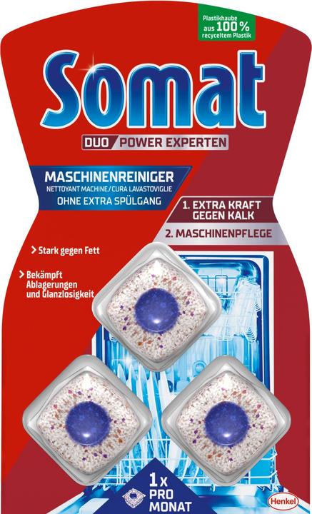 Somat Duo machine cleaner (Tabs, 3 Washing cycles)