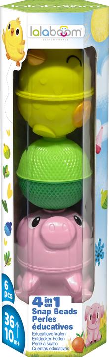 Image du produit Lalaboom Tube Perles De Motricite Animaux De La Ferme Version Poussin