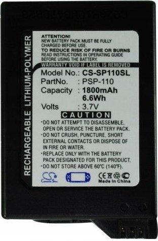 Produktbild Sony PSP 1000 - Battery 3.7v 1800mAh