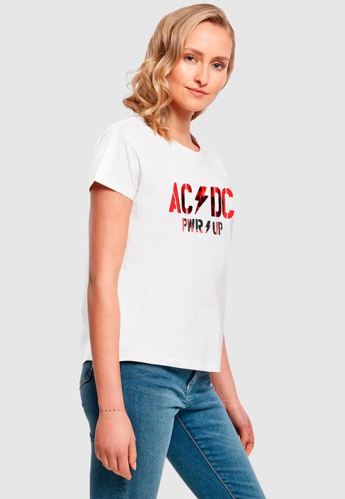 Actual product image Merchcode Ladies ACDC - PWRUP Photo Logo Box Tee - 165701 (XL)