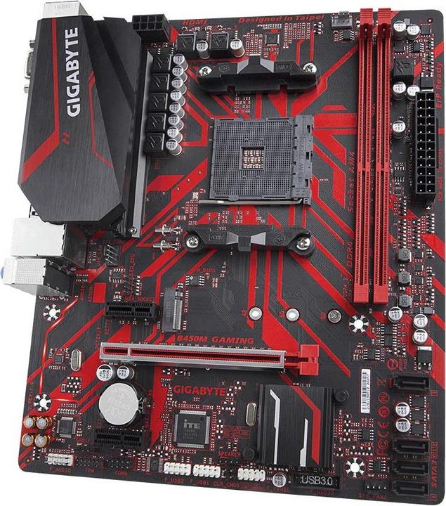 Immagine prodotto Gigabyte B450M Gioco (AM4, AMD B450, mATX)