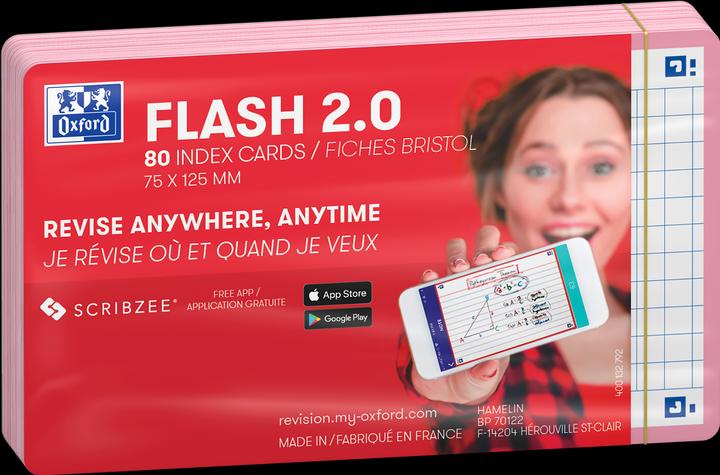 Image du produit Oxford 80 flashcards FLASH 2.0 - 7 (75 x 125 mm, 80 x)