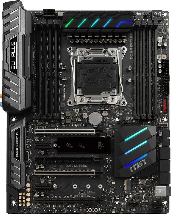 Produktbild MSI X299 SLI Plus (LGA 2066, Intel X299, ATX)