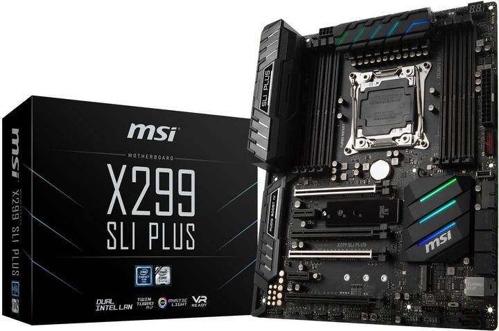 Produktbild MSI X299 SLI Plus (LGA 2066, Intel X299, ATX)