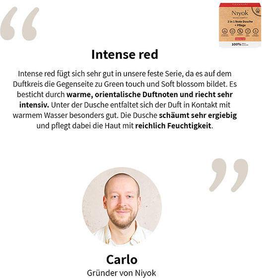 Image du produit Niyok Gel douche solide Rouge intense 81 g