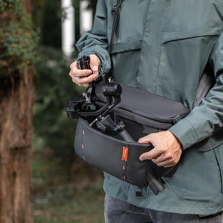 Actual product image Pgytech Photo Backpack OneMo Sling 11L Space Black (Camera shoulder bag, 11 l)