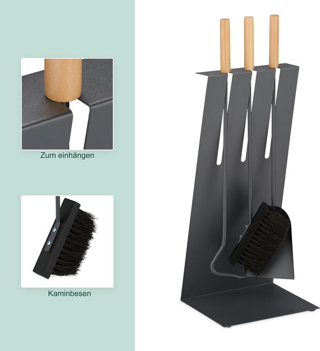 Produktbild Relaxdays 4-tlg. Kaminbesteck-Set