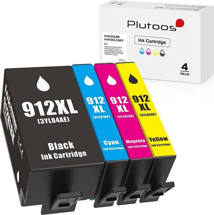 Image du produit Plutoos HP 912XXL HP 912XL Cartouches XXL compatibles (M, C, CF, Y)