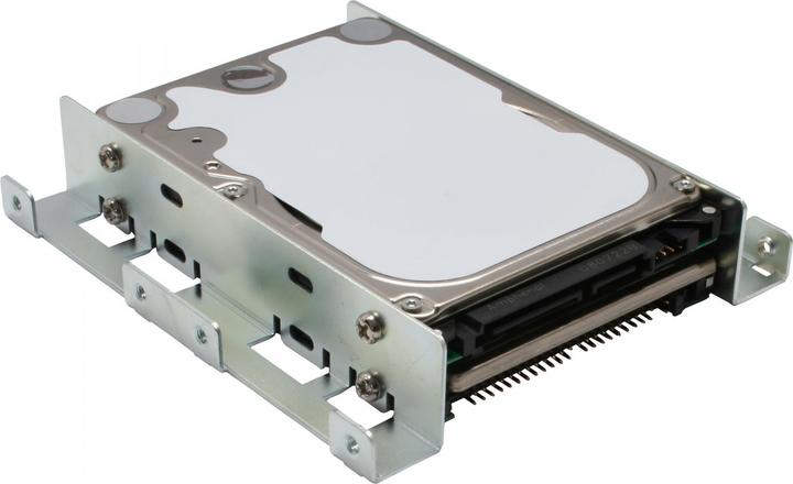 InLine ® HDD Einbauschienen, 2x 6,35cm (2.5") zu 8,89cm (3.5"), nur Rahmen und Schrauben, schwarz