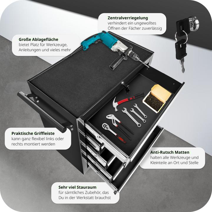 Image du produit tectake Chariot à outils (1 x)