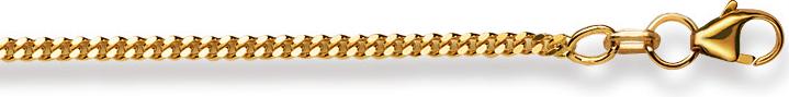 Natsumi Schmuck Halskette Gelbgold 18K/750 Panzer 2mm (750/18 K Gelbgold, 42 cm)