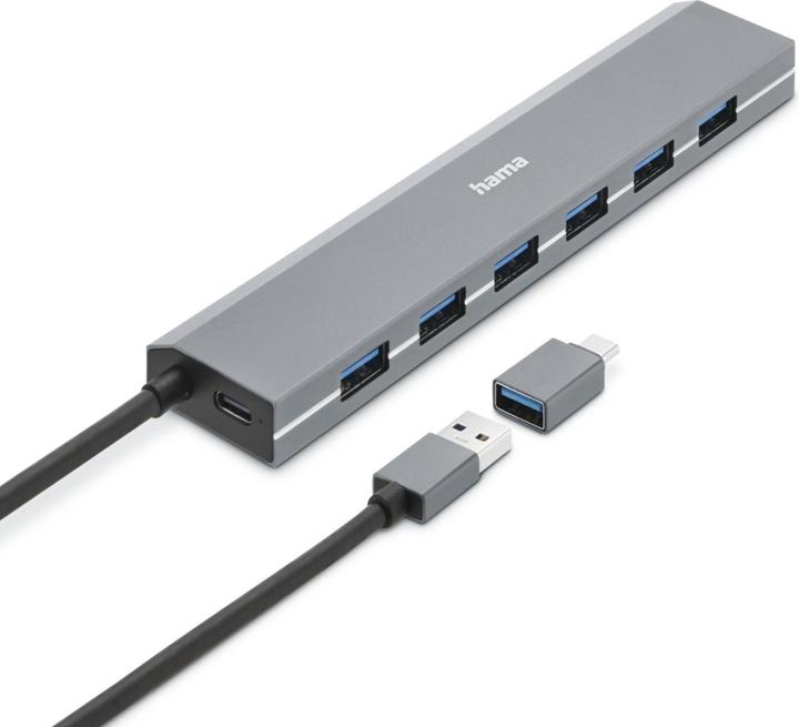 Produktbild Hama 7 Port USB-Hub (USB-A, 7 Ports)