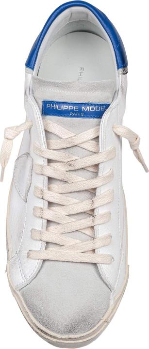 Immagine prodotto Philippe Model prsx low sneakers in leather color white and bluette (40)