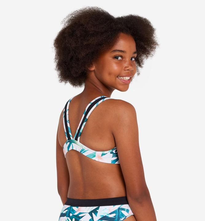 Produktbild Olaian Bikini-Oberteil Mädchen Triangel Lily weiss/geblümt (140)