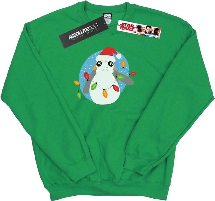Star Wars The Last Jedi Porg Christmas Lights Sweatshirt