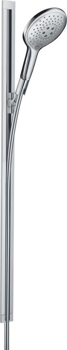 Actual product image hansgrohe Raindance Select S 150 3jet hand shower / Raindance Unica shower rail set : Colour - (3 Beam types, 16 l/min)