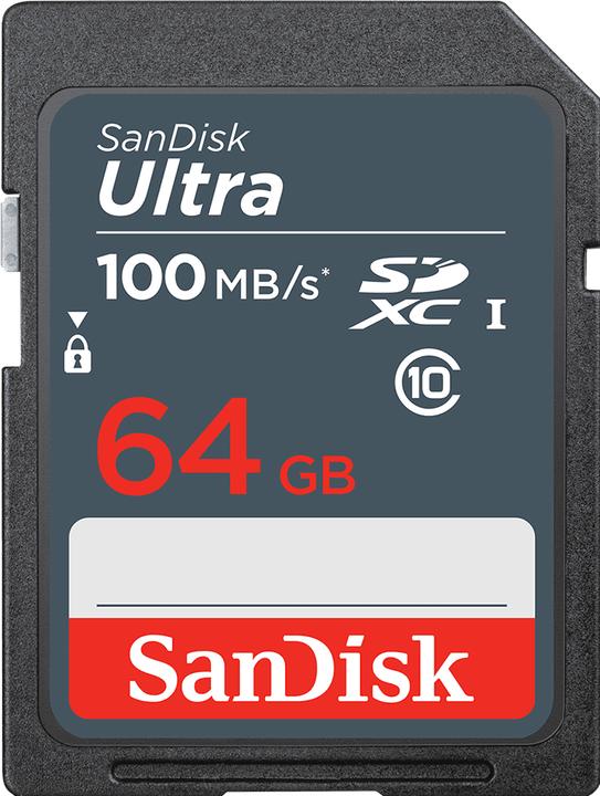 Produktbild SanDisk Ultra (64 GB, SDXC, U1, UHS-I)
