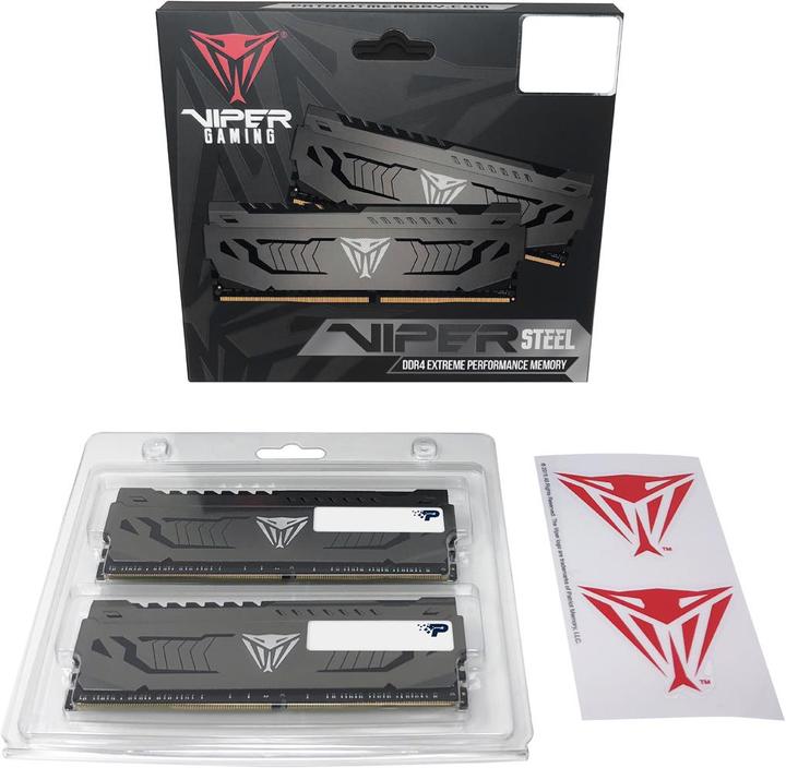 Produktbild Patriot DUPLIKAT Viper Steel (2 x 8GB, 3200 MHz, DDR4-RAM, DIMM)