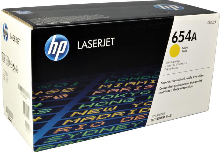 Actual product image HP 654a (Y)