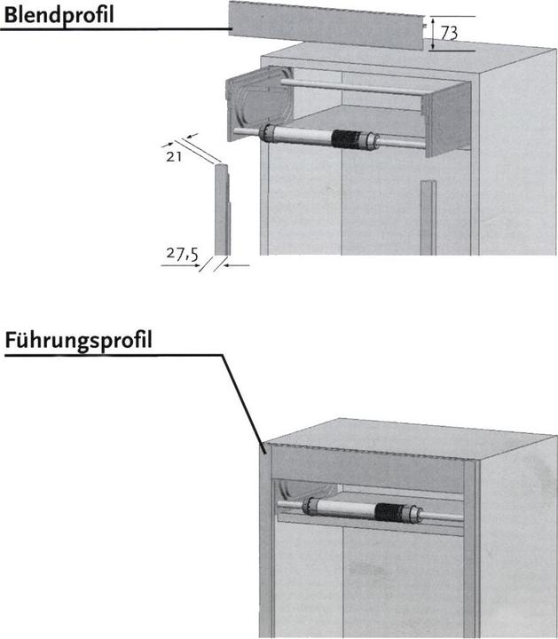 Produktbild Knoke SMART CASE Beschlag-Kassettenmodul, KB 600 mm, Aluminium natur eloxiert (1 Stk.)
