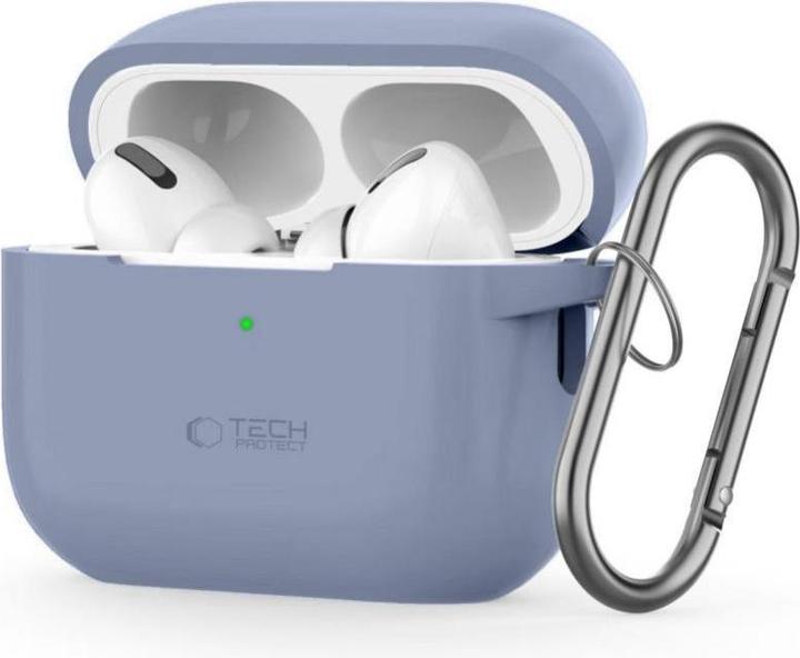 Produktbild Tech-Protect Silicone Hook Apple AirPods Pro 1 / 2 Case - Blue (Kopfhörer Tasche)