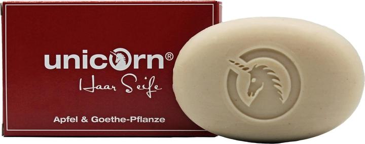 Unicorn Haarseife Apfel & Goethe-Pflanze 16 g (Festes Shampoo)