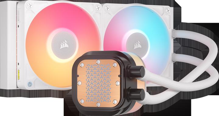 Actual product image Corsair iCUE LINK TITAN 240 RX LCD White AIO, 240mm Radiator, Liquid CPU Cooler
