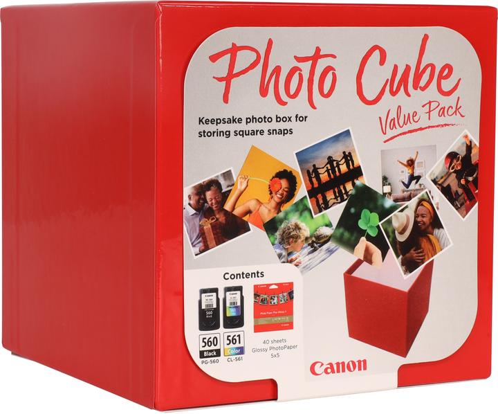 Produktbild Canon PG-560 / CL-561 Photo Cube Value Pack PP-201 13x13 cm 40 Bl (CMYK)
