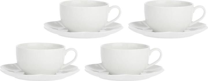 Produktbild La Porcellana Bianca Set mit 4 Tassen mit Untertasse Villadeifiori - Weiss 450 ml (450 ml, 4 x)