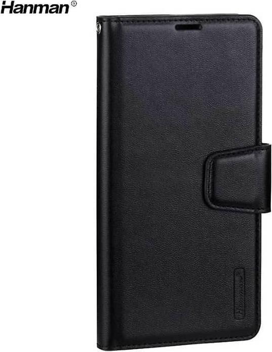 Actual product image Hanman Samsung Galaxy S21 Plus - Mill flip case with 3 card slots, black (Samsung Galaxy S21+)