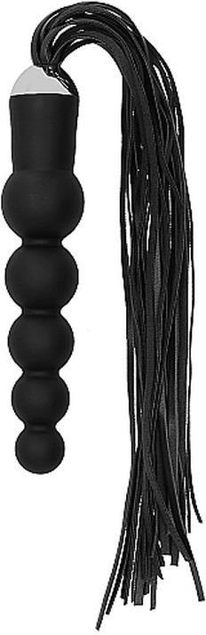 Actual product image Ouch! Black Whip with Curved Silicone Dildo