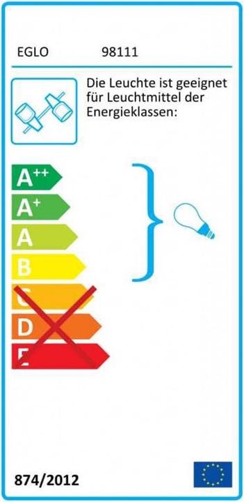 Label énergétique EGLO Townshend 3 (E27)