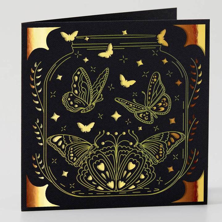 Actual product image Cricut Insert Cards FOIL Celebration S40 12,1cm x 12,1cm 14-pack (P)