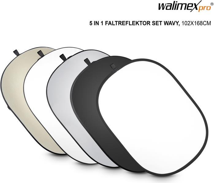 Actual product image Walimex 2in1 folding background grey/blue, 180x210cm (180 cm, 180 cm)