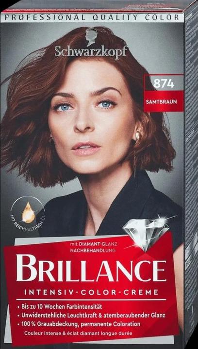Image du produit Schwarzkopf Brillance Crème colorante intense 874 Brun velouté (Marron)