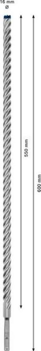 Produktbild Bosch Professional Zubehör EXPERT SDS plus-7X Hammerbohrer, 16 x 550 x 600 mm (16.0 mm)