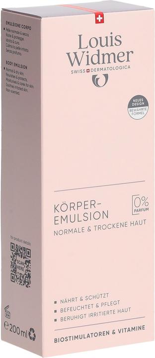 Produktbild Widmer Louis Körperemulsion ohne Parfum 200 ml (Körpermilch, 200 ml)